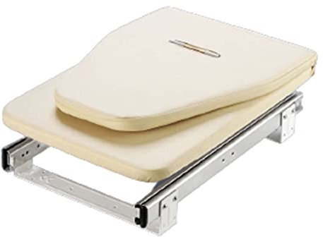 JUSHZ Planche A Repasser Table à Repasser Table A Repasser Pliable Planche à Repasser Murale pour Centrale Vapeur Facile à Ranger Étagère Cachée dans L'armoire Pliante Garde-Robe (Yellow,81x31cm)