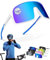 Two Horizons Sportbrille | Fahrradbrille | MTB Brille | XL Oversized HD Vision | Sportsonnenbrille polarisiert | UV400 Schutz, flexibel, ultraleicht | Sport Sonnenbrille Herren Damen | Schnelle Brille