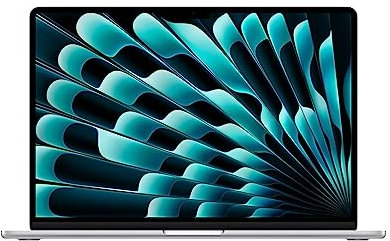 Apple 2023 MacBook Air Laptop mit M2 Chip: 15,3 Liquid Retina Display, 8GB RAM, 512 GB SSD Speicher, beleuchtete Tastatur, 1080p FaceTime HD Kamera. Funktioniert mit iPhone/iPad, Silber