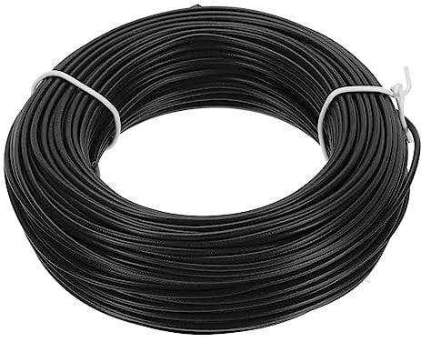 sourcing map 22AWG Stranded PVC Hookup Wire, Electrical UL1007 Tinned Copper Wire 30m/100ft Black for Internal Connecting