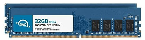 OWC 64GB (2x32GB) DDR4 2666MHz PC4-21300 CL19 2RX8 UDIMM 1.2V 288-pin Desktop Memory RAM Upgrade for PC