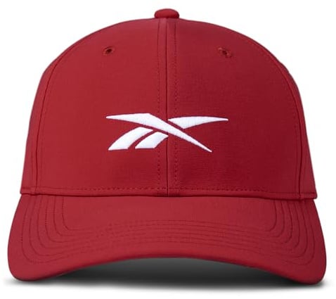 Reebok Unisex-Erwachsene Range Active Stretch-Stoffkappe für Damen und Herren (Einheitsgröße) Baseballkappe, Vector Red, Einheitsgre