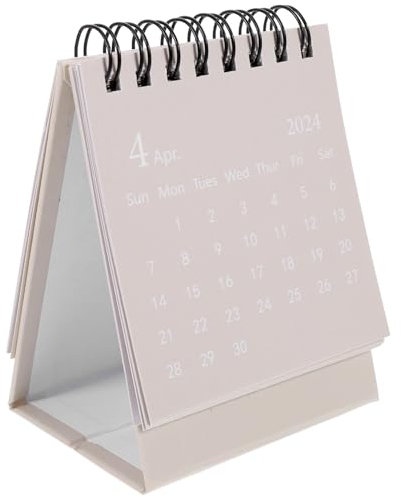 SEWACC 2024 Tischkalender schulplaner querformat dekorativer Kalender Tischdekoration Bürodekoration Mini-Monatskalender Mini-Notizkalender Zerreißbar Ornamente Staffelei Zeitpläne Papier