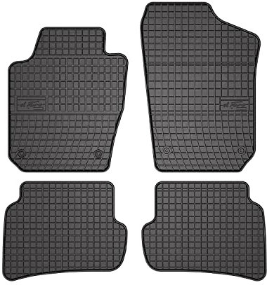 OMAC Gummi Fußmatten kompatibel mit Seat Ibiza 2008-2017 Automatten Gummi TPE Schwarz 4tlg