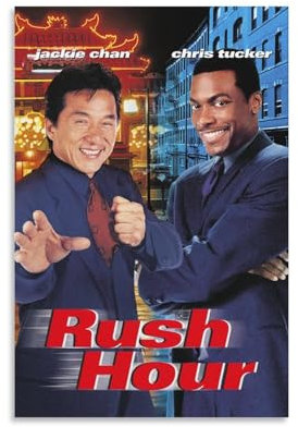 LIANGSHUANG 1998 American Buddy Action Comedy Rush Hour Filmposter Druck Foto Kunst Malerei Leinwand Poster Home Modern Decor Poster 20 x 30 cm