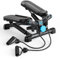 MERACH 2-in-1 Stepper für Zuhause, Leise Mini Stepper 150kg mit LCD-Monitor, Up-Down Swing Stepper mit Power Ropes for Bein/Arm/Butt Training, Home Office Fitness Exercise