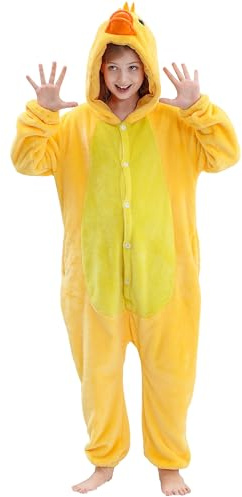 COOKY.D Unisexe Animal Enfant Pyjamas 3-12 Ans Combinaison Gaming Costume | Fermeture Par Bouton,Costume Pour Fêtes Et Festivals,Fermeture éclair Dans Le Dos,Confortable Et Adorable Pour La Détente