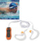 Bewinner Lettore MP3 Idrodinamico con Auricolare Impermeabile da 8 GB, Lettore Musicale Ricaricabile IPX8 con Suono Eccellente per Nuoto, Immersioni, Corsa (8GB)
