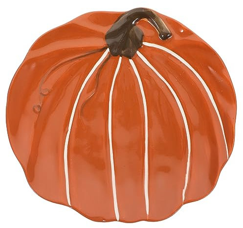 LABRIMP Cute Ceramic Pumpkin Plate Salad Dessert Serving Stylish Kitchenware Suitable for Restaurant Hotel Home Use
