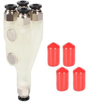 4 in 1 Filament Feed Connector für X1C 3D Drucker Transparentes Harz mit Dichtung