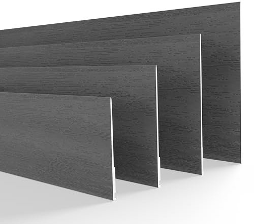 DQ-PP FENSTERLEISTE – 15m Länge – 60mm Breite – 1,5mm Stärke – Anthrazit – Flachleisten Kunststoffleisten Profileleisten Abschlussleisten