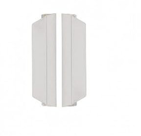 Manigliette in Plastica per Porte a Soffietto - 1 Coppia(BIANCO PVC)