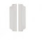 Manigliette in Plastica per Porte a Soffietto - 1 Coppia(BIANCO PVC)