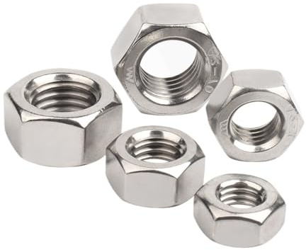 1-20 Stück M3 M4 M5 M6 M8 M10 M12 M14 M16 M18 M20 304 Edelstahl Linksgewinde umgekehrte gegenüberliegende Sechskantmutter(M4-20pcs)