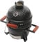 Barbacoa de cerámica para barbacoa de carbón vegetal, diámetro de 50 cm, juego de barbacoa Kamado con termómetro, parrilla de camping redonda carbón vegetal