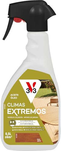V33 Aceite Teca Pulverizador Climas Extremos Mate Teca 0,5L
