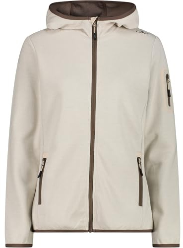 CMP Damen Hoodie Jacke, cream-off white, XXL