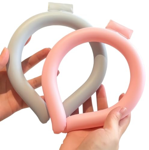 Vyloky Tube de refroidissement pour le cou avec sac isolant, anneau de refroidissement PCM réutilisable, col rafraîchissant de 28 °C/82 °F pour l'été, refroidisseur de cou portable pour l'extérieur