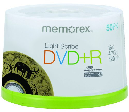 Memorex Dvd+R LightScribe 4,7 GB 50 Pezzo(i)