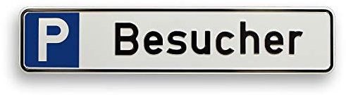 Parkplatzschild 520 x 110 mm aus Aluminium