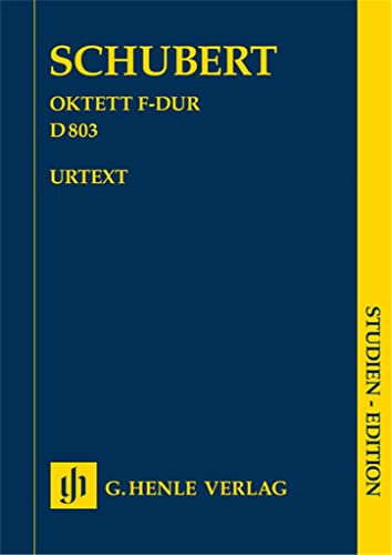 Oktett F-dur D 803; Studien-Edition: Besetzung: Kammermusik mit verschiedenen Instrumenten (Studien-Editionen: Studienpartituren)