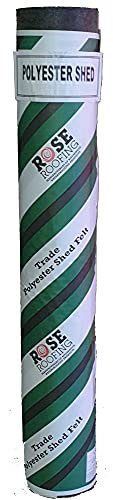 Green Mineral Super Grade Polyester Reinforced Shed Roofing Felt with Nails and 295ml Tube of Adhesive 10m