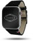 Eternel - New Rover Bracelet intrépide - Compatible toutes Apple Watch - 45/46mm - Fait main en France - Tannage végétal - Noir - Adaptateurs acier inoxydable