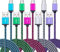 FiveBox Micro USB Charger Cable, 5-Pack 6ft Micro USB Cable Cord Braided Fast Charging Phone Charger for Samsung Galaxy J3 J7 S6 S7 Edge, Tablet, LG stylo 2/3 LG G3 G4 K30 K20 Plus, Kindle Fire 7 8 10