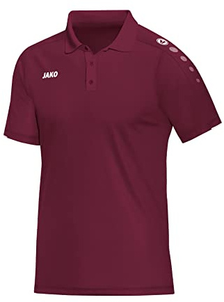 JAKO Herren Poloshirt Classico, Maroon, XXL