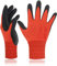 DEX FIT Nitrile Work Gloves FN320, 3D Comfort Stretch Fit, Power Grip, Durable Foam Coated, Thin & Lightweight Premium Nylon, Machine Washable, Red 11 (XXL) 3 Pairs