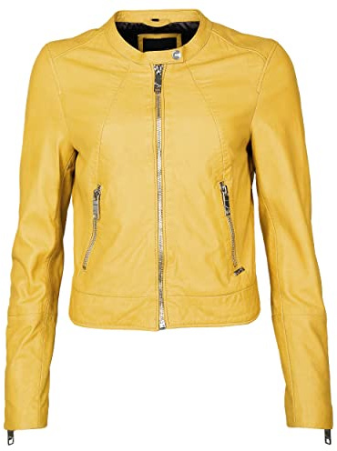 Maze Damen Lederjacke Grenada Yellow XL