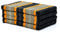 Leewadee Klappmatratze Gästebett Klappbar Auto Matratze Gästematratze Klappbar Faltbare Matratze, Kapok, 200 x 70 cm, Schwarz Orange