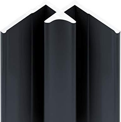 Schulte DecoDesign Profil Eckverbinder in Ecke, 210 cm, Anthrazit, Verbindungsprofil für Duschrückwände und Wandverkleidung bis 3 mm, D1901321 677