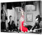 ARTSPRINTS Elvis Presley Marilyn Monroe James Dean Snooker Bild auf gerahmter Leinwand, Wandkunst, Heimdekoration, 102 x 76 cm, Tiefe 38 mm