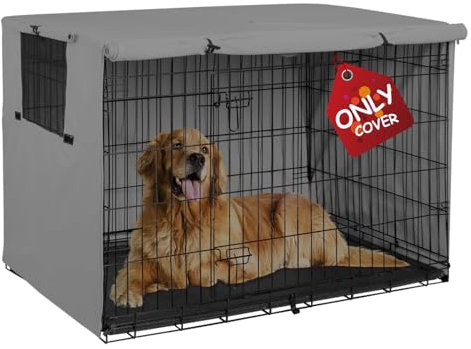 Explore Land Abdeckung für Hundekäfig aus robustem Polyester, 76,2 cm, universelle Passform für Metallkäfig für Hunde (grau)