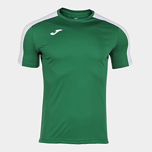 Joma Academy Camiseta Juego Manga Corta, Hombre, Verde Blanco, M