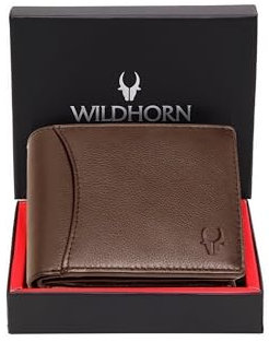 WILDHORN Ledergeldbörse für Herren BRAUN