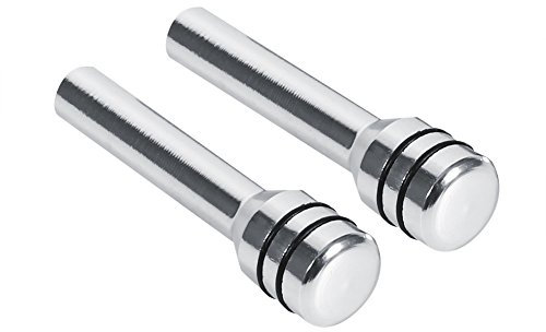 bil dörrlåsknopp + Auto Tür Lock Knopf Universal Aluminium Interior Türschloss Pin (Farbe : Sliber)