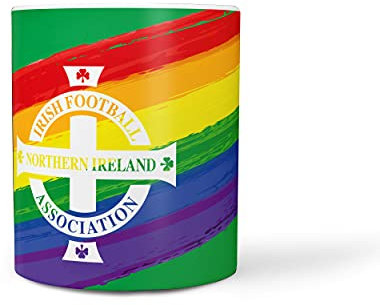 FOCO World Cup Euros Football Northern Ireland Fan Rainbow Mug