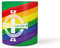 FOCO World Cup Euros Football Northern Ireland Fan Rainbow Mug