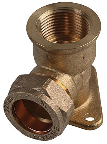 Gomito da parete da 15 mm x 1/2 , compressione | Raccordo a compressione per raccordi, 1 x quantità - 21042327