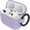 OtterBox Soft Touch Custodia per AirPods 3ª gen 2021, soffice al tatto, antishock, graffi e cadute, sottile con moschettone, Viola