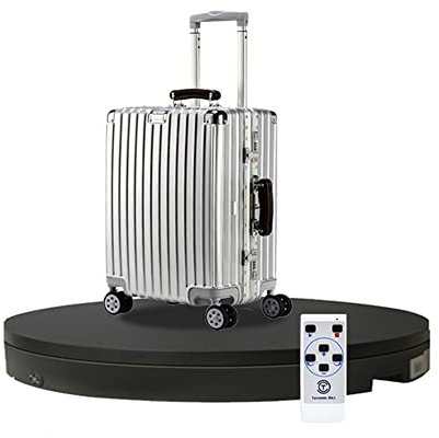 XPGEREP 360 Gradi Piatto Girevole Elettrico Base Piattaforma Rotante, Dieci Velocità Regolabili, Piattaforma Girevole Elettrica per Fare Foto/Black / 60x8cm