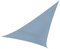 Perel Sonnensegel, Segel Sonnenschutz für Terrasse und Pool, wasserabweisend, UV-Schutz, 3 Edelstahl-O-Ringe, 5 x 5 x 5 m, 160 g/m², Polyester, Dreieck, blaugrau