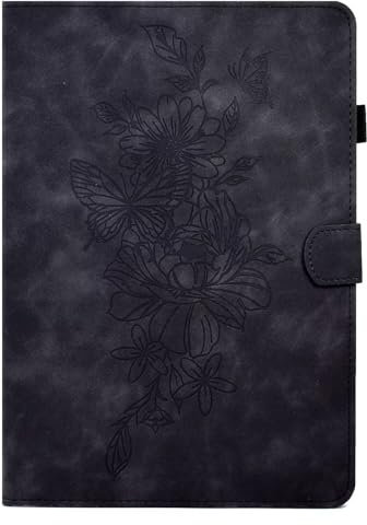 MOKASE Case for 6.8 Kindle Paperwhite 11th Generation 2021, Suede Leather Cover with Stand, Auto Wake/Sleep with Pen Holder for Kindle Paperwhite & Signature Edition & Kids E-reader 2021, Black