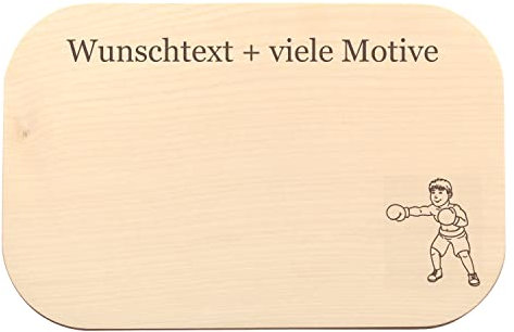 Sportler Brettchen - graviert mit Name, Spruch und Sport Motiv - individuelles Geschenk für Basketballer, Handballer, Volleyballer, Radsportler und Motive für Judo, Eishockey, Karate …