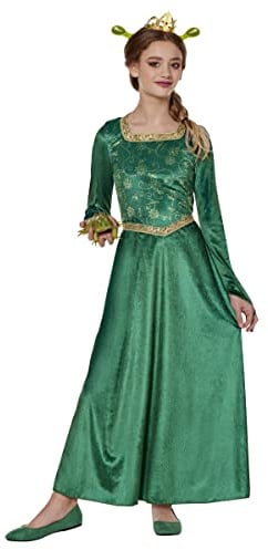 Spirit Halloween Shrek Kids Fiona Dress Costume | Officially Licensed | Shrek Costumes | Cosplay | Couples Costumes - S