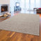 Teppich-Traum Wollteppich handgewebt Büro Dachboden Designer langlebig weich modern Uni beige, 200 cm Rund