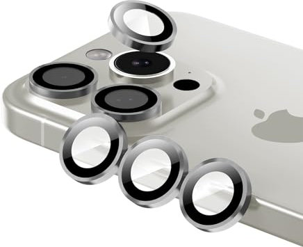 Phoneaura [[6 unidades de cristal protector de cámara para iPhone 15 Pro y iPhone 15 Pro MAX, protector de cámara 15 Pro, protector de lente 15, con protector de pantalla?