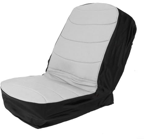 Housse de siège imperméable pour tondeuse à gazon, tracteur agricole (gris)